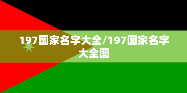 197国家名字大全/197国家名字大全图